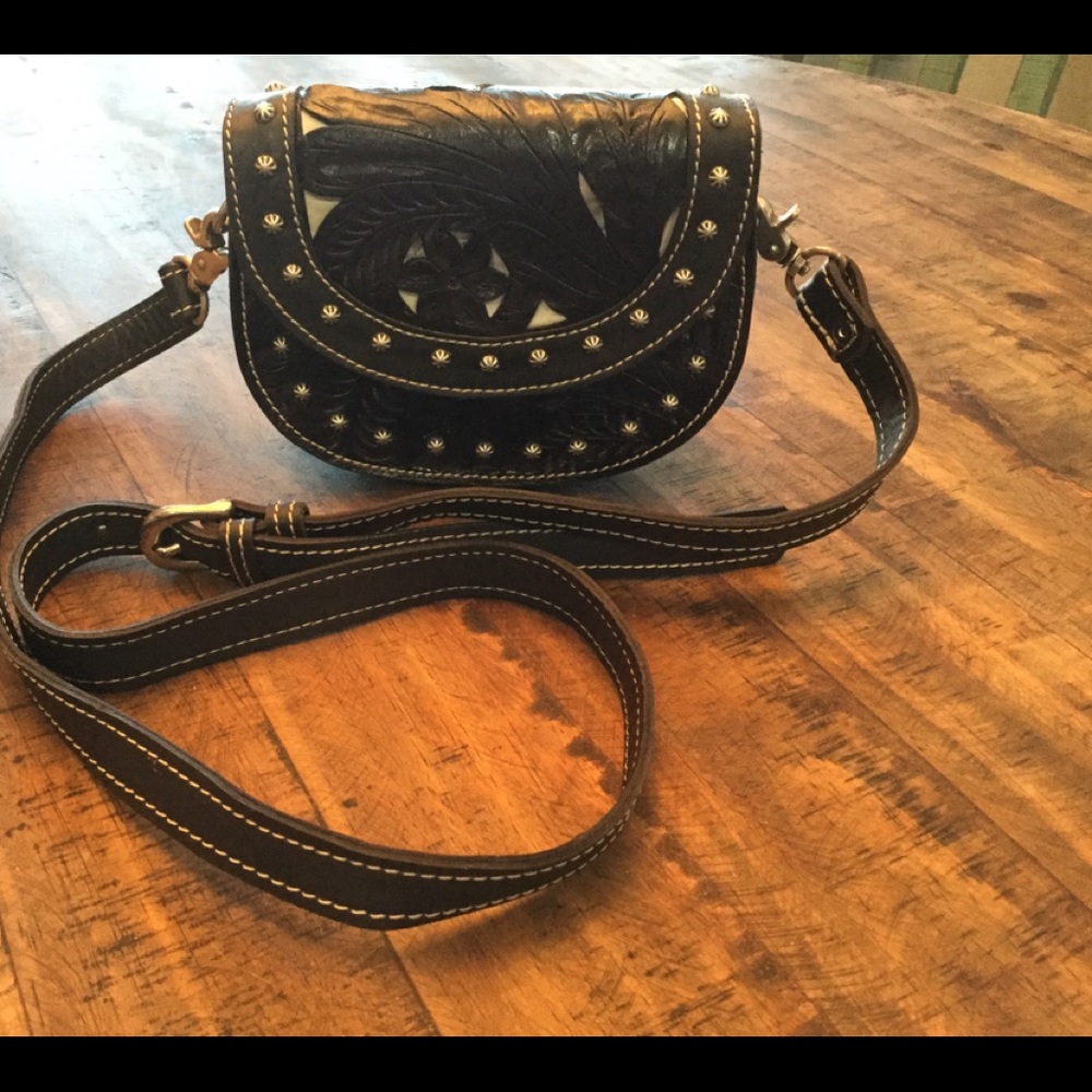 Western purse dark brown